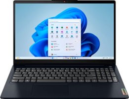 Lenovo - Ideapad 3i 15.6" FHD Touch Laptop - Core i5-1155G7 with 8GB Memory - 512GB SSD - Abyss Blue - Front_Zoom