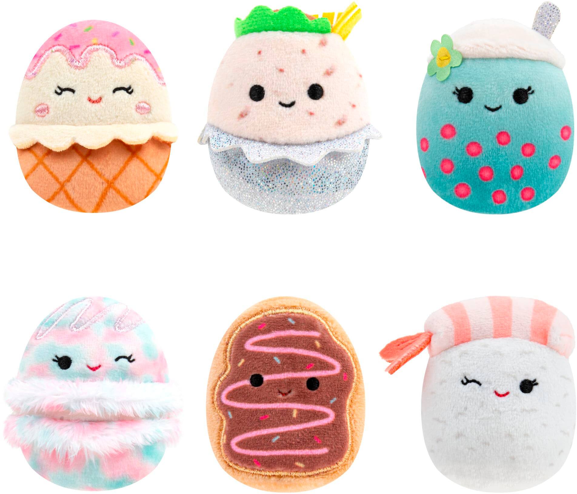 Left. Jazwares - Squishville 2" Plush 6-Pack - Foodie Squad.