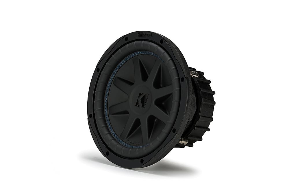 Angle. KICKER - CompVX 10" Dual-Voice-Coil 4-Ohm Subwoofer - Black.