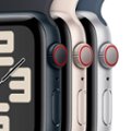 Alt View Zoom 12. Apple Watch SE 2nd Generation (GPS + Cellular) 40mm Starlight Aluminum Case with Starlight Sport Band - S/M - Starlight (AT&T).