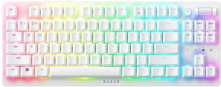 Razer - DeathStalker V2 Pro TKL Wireless Optical Linear Switch Gaming Keyboard with Low-Profile Design - White
