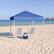 Alt View 11. Alamont Home - Harris 8'x8' Weather Resistant Easy Pop Up Slanted Leg Canopy Tent with Carry Bag - Blue.