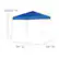 Alt View 13. Alamont Home - Harris 8'x8' Weather Resistant Easy Pop Up Slanted Leg Canopy Tent with Carry Bag - Blue.