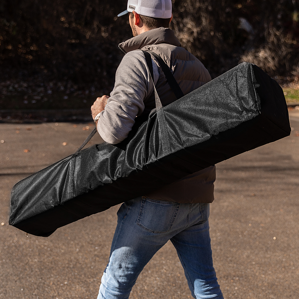 Alt View 12. Alamont Home - Harris 10'x10' Weather Resistant Easy Up Event Straight Leg Instant Canopy Tent - White.