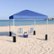 Alt View Zoom 11. Flash Furniture - Harris 10'x10' Pop Up Straight Leg Canopy Tent With Sandbags and Wheeled Case - Blue.