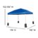 Alt View Zoom 13. Flash Furniture - Harris 10'x10' Pop Up Straight Leg Canopy Tent With Sandbags and Wheeled Case - Blue.