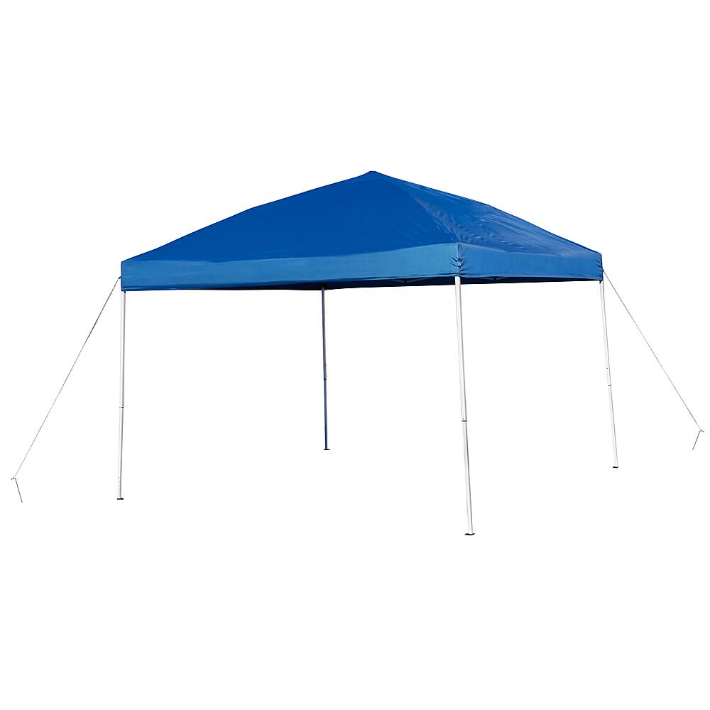 Alamont Home - Harris 10'x10' Weather Resistant Easy Up Event Straight Leg Instant Canopy Tent - Blue