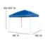 Alt View 13. Alamont Home - Harris 10'x10' Weather Resistant Easy Up Event Straight Leg Instant Canopy Tent - Blue.