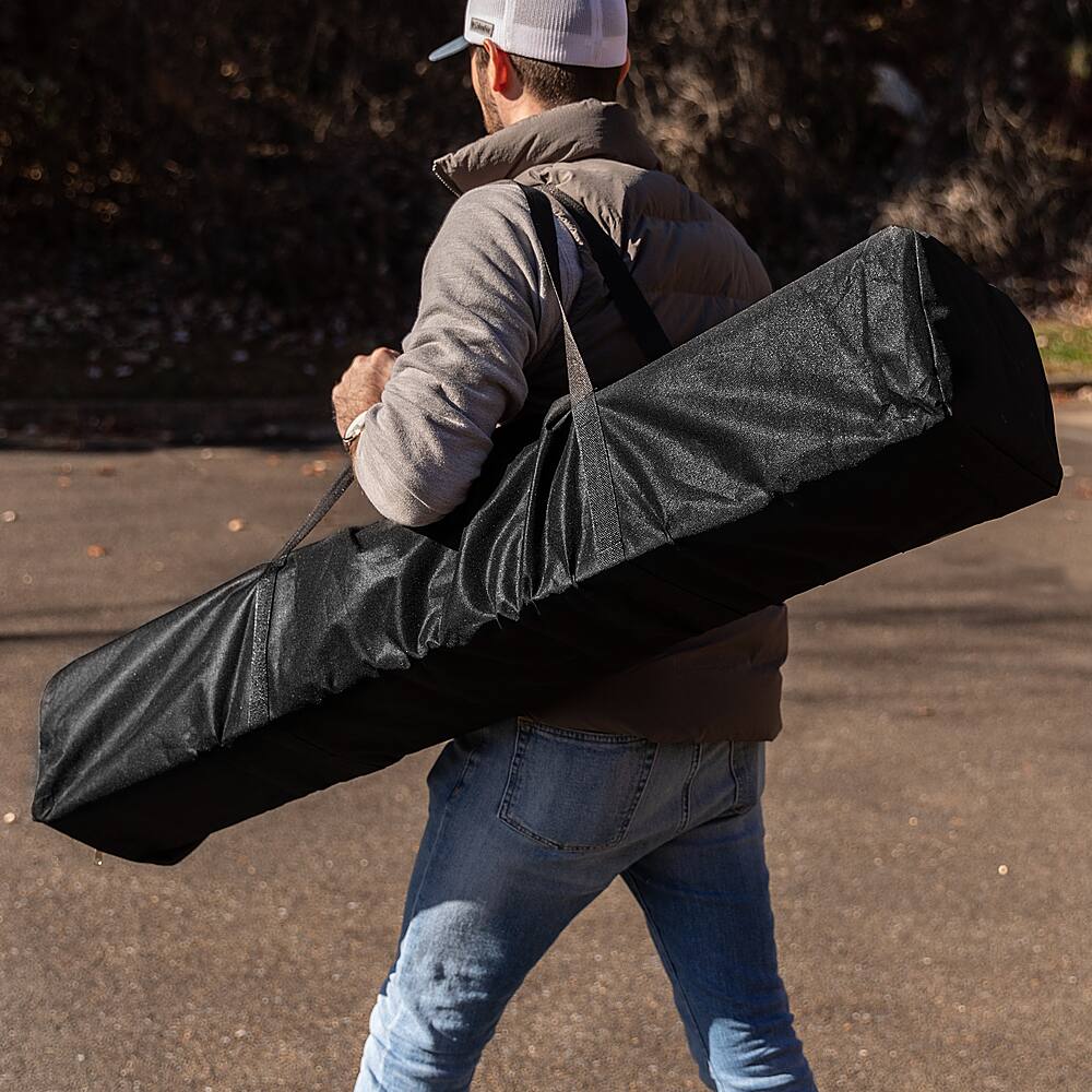 Alt View 12. Alamont Home - Harris 10'x10' Weather Resistant Easy Up Event Straight Leg Instant Canopy Tent - Black.