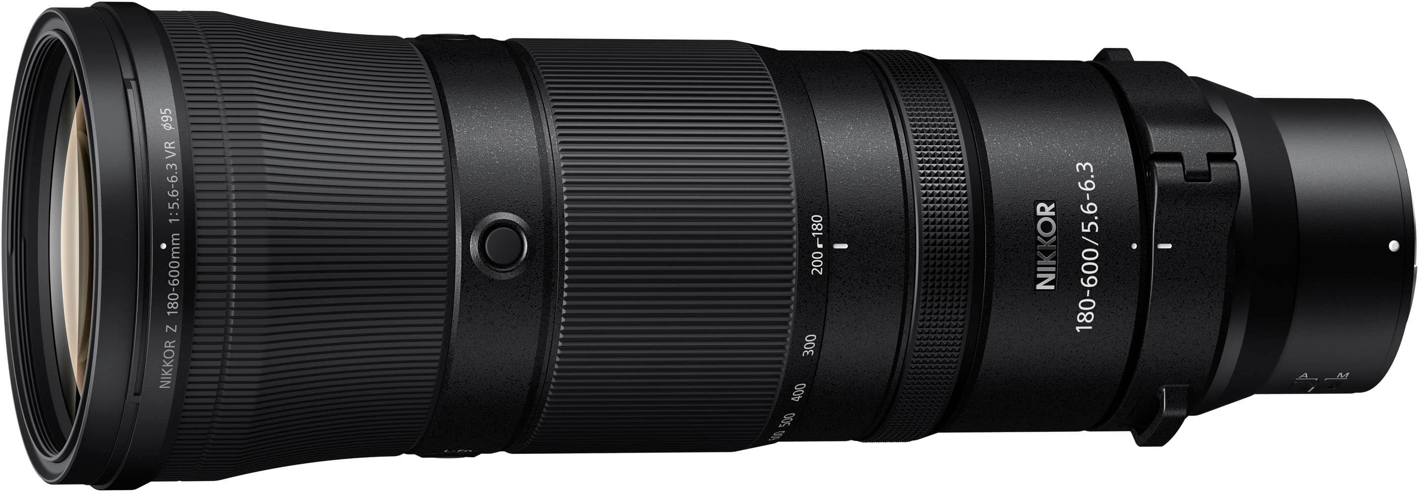 Nikon - NIKKOR Z 180-600mm f/5.6-6.3 VR Telephoto Zoom Lens for Z Mount Cameras - Black - Front_Zoom