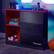 Alt View 12. X Rocker - Carbon-Tek Gaming Storage Unit with LED - Black.