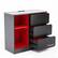 Left. X Rocker - Carbon-Tek Gaming Storage Unit with LED - Black.