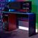 Alt View 11. X Rocker - Carbon-Tek Gaming Desk with LED - Black / Red.