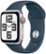 Front Zoom. Apple Watch SE 2nd Generation (GPS + Cellular) 40mm Silver Aluminum Case with Storm Blue Sport Band - M/L - Silver (AT&T).