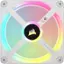 Alt View 12. CORSAIR - iCUE LINK QX120 RGB 120mm PWM Computer Case Fan with iCUE LINK System Hub Kit (3-pack) - White.
