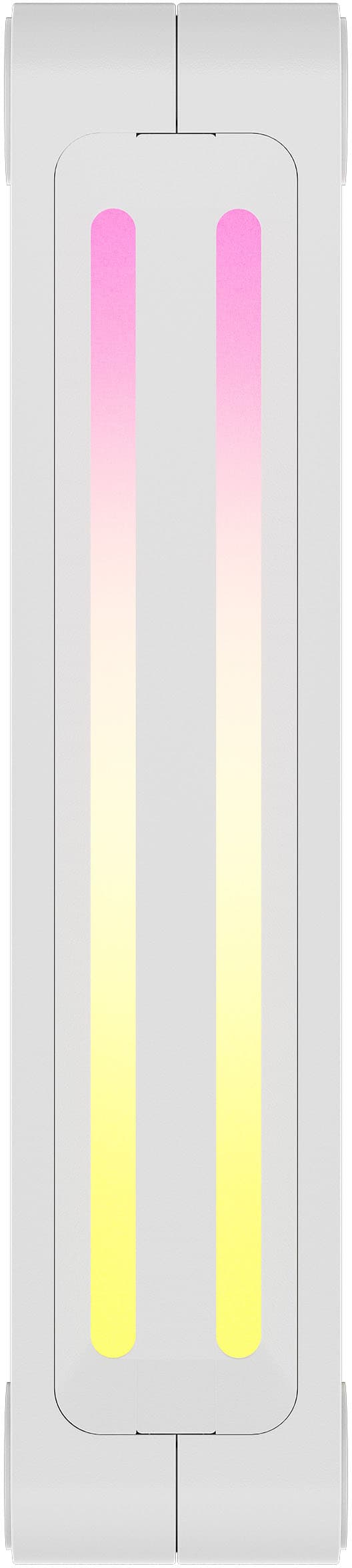 Alt View 13. CORSAIR - iCUE LINK QX120 RGB 120mm PWM Computer Case Fan with iCUE LINK System Hub Kit (3-pack) - White.