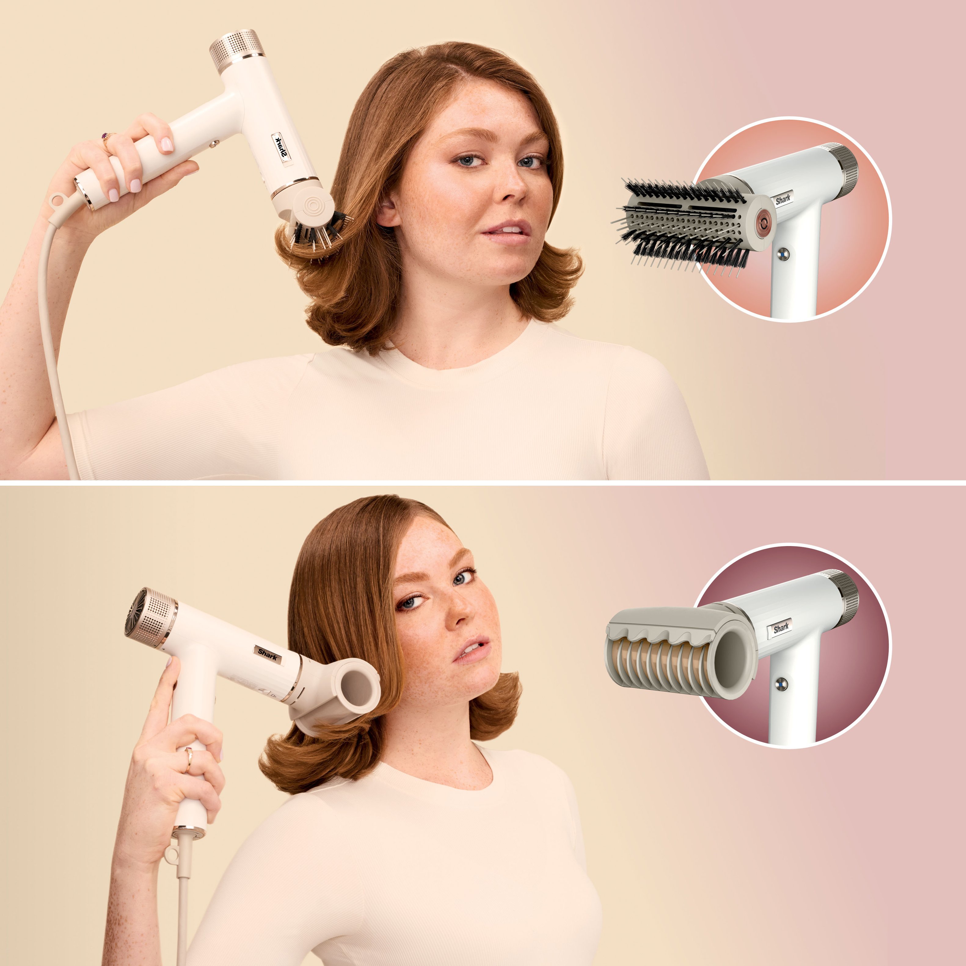 Hair Dryer  Bouncy, Shaped Blowout For Wavy Hair (Shark® SpeedStyle™) 
