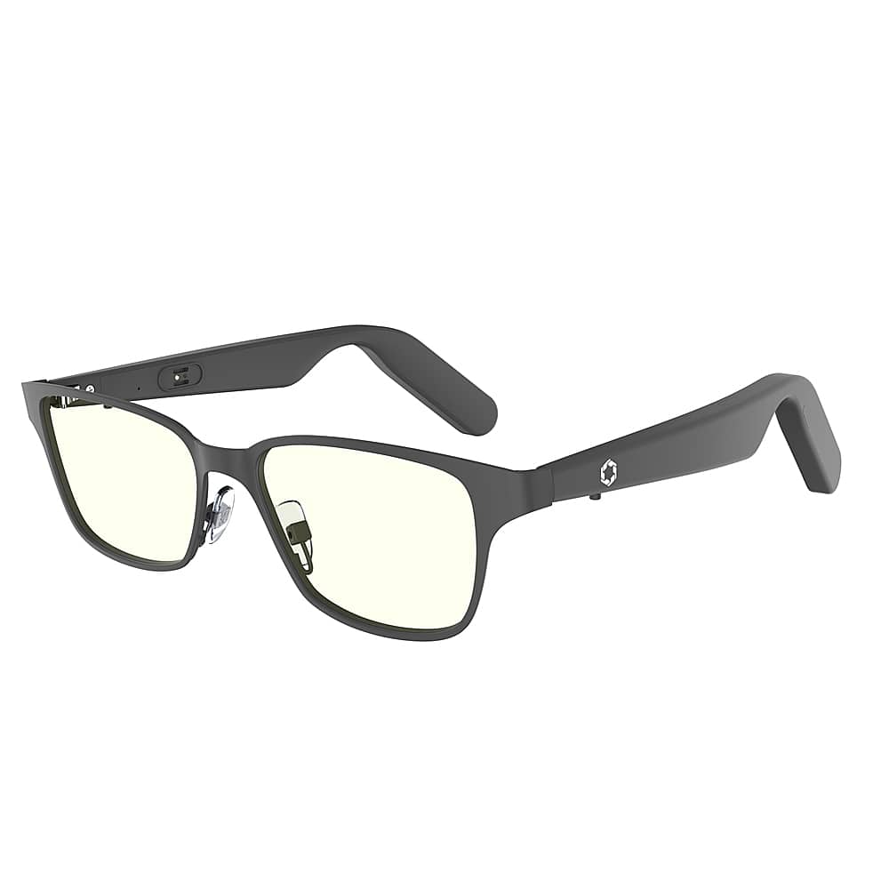 Lucyd - Lyte Starseeker Square Wireless Connectivity Audio Blue Light Glasses - Black - Front_Zoom