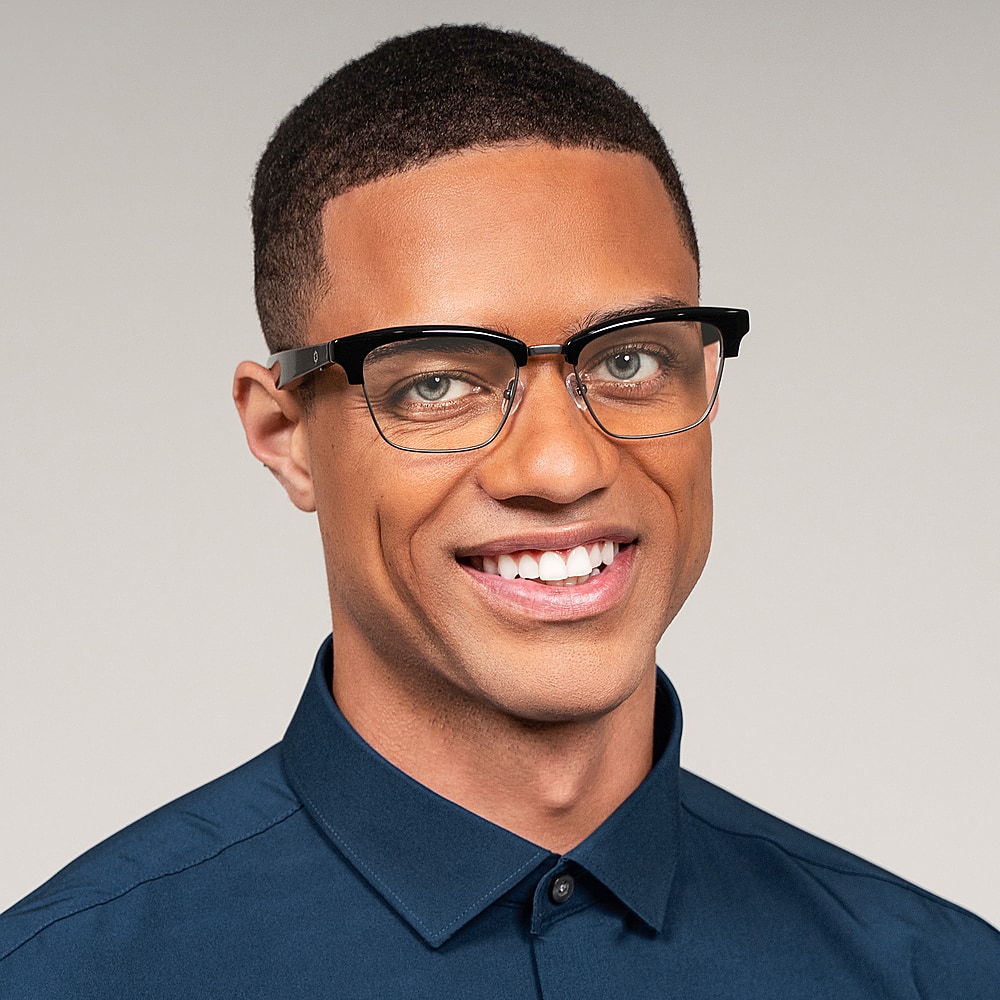 Alt View 15. Lucyd - Lyte Earthbound Clubmaster Wireless Connectivity Audio Blue Light Glasses - Earthbound.