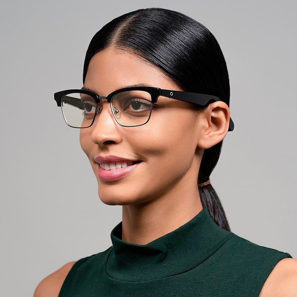 Alt View 17. Lucyd - Lyte Earthbound Clubmaster Wireless Connectivity Audio Blue Light Glasses - Earthbound.