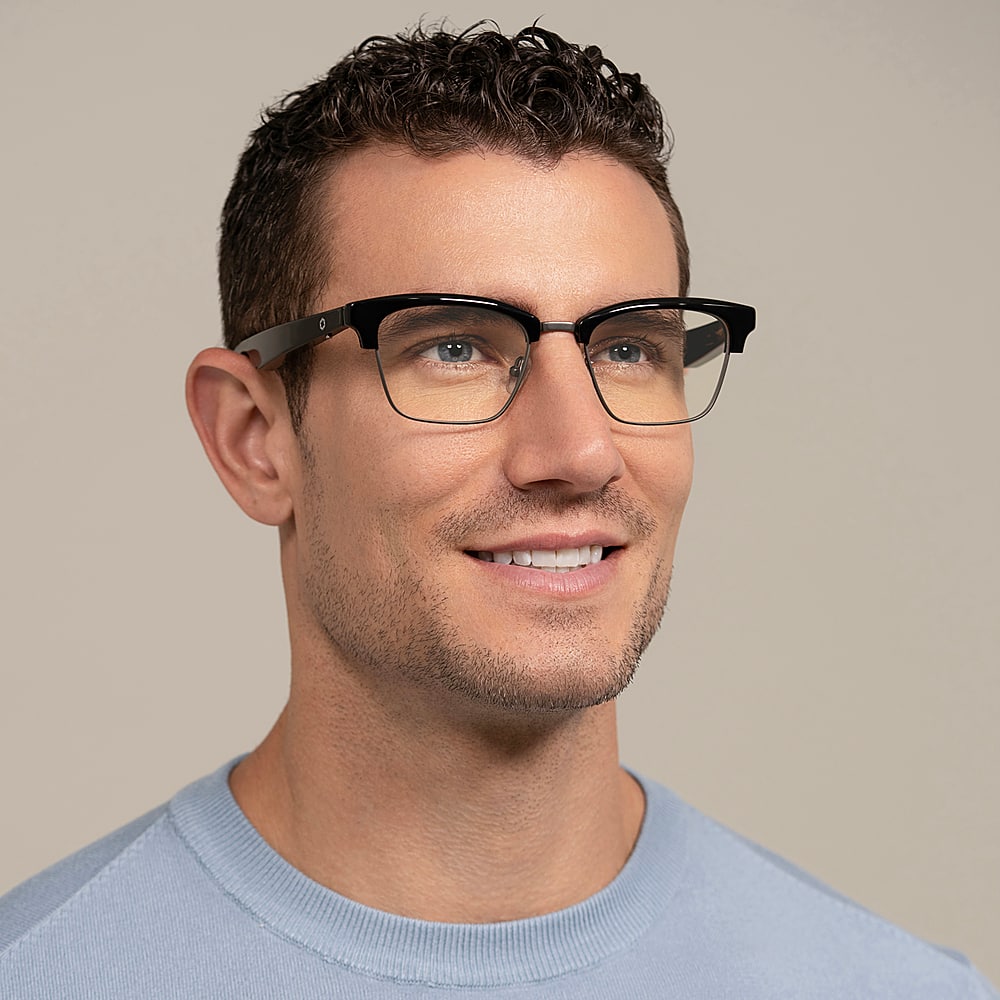 Alt View 18. Lucyd - Lyte Earthbound Clubmaster Wireless Connectivity Audio Blue Light Glasses - Earthbound.