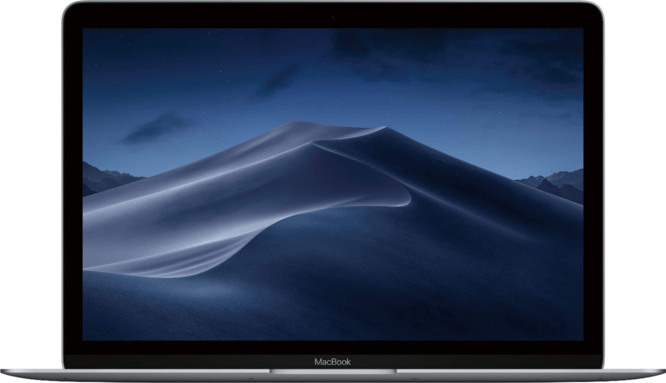 Front. Apple - Refurbished MacBook® - 12" Display - Intel Core M3 - 8GB Memory - 256GB Flash Storage - Space Gray.