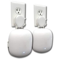 Mount Genie - The Easy Outlet Holder for Nest WiFi Pro (2-pack) - White - Front_Zoom