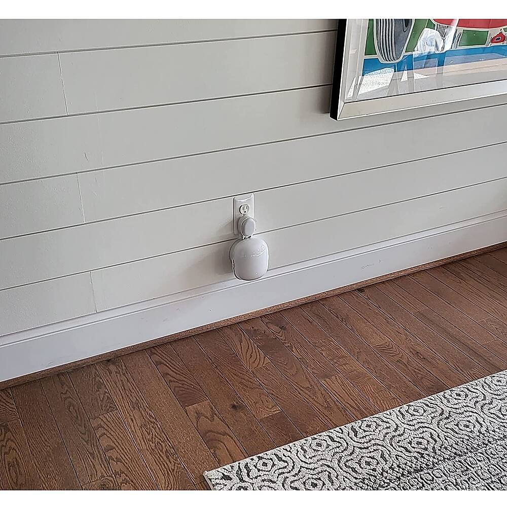 Alt View 11. Mount Genie - The Easy Outlet Holder for Nest WiFi Pro (2-pack) - White.