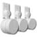 Front. Mount Genie - Round Plug Outlet Mount for Google WiFi AC1200 (3-Pack) - White.