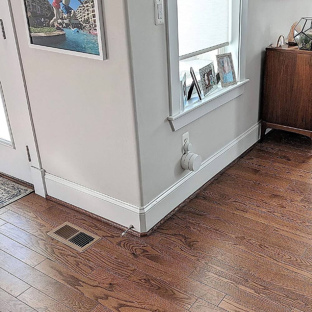 Alt View 11. Mount Genie - Round Plug Outlet Mount for Google WiFi AC1200 (3-Pack) - White.