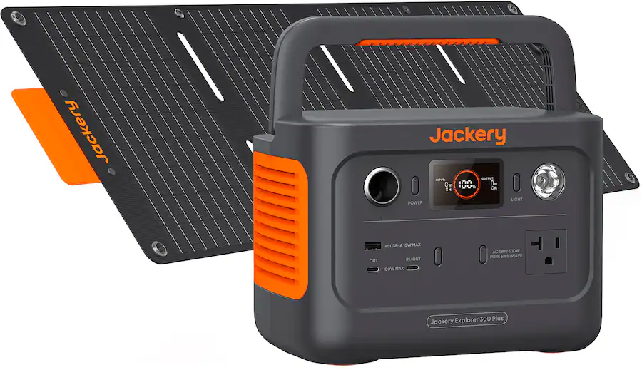 Jackery Explorer 300 Plus Portable Power Solar Generator 40W