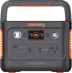 Jackery - Explorer 300 Plus Portable Power Station (288 Wh Capacity) - Black - Front_Zoom