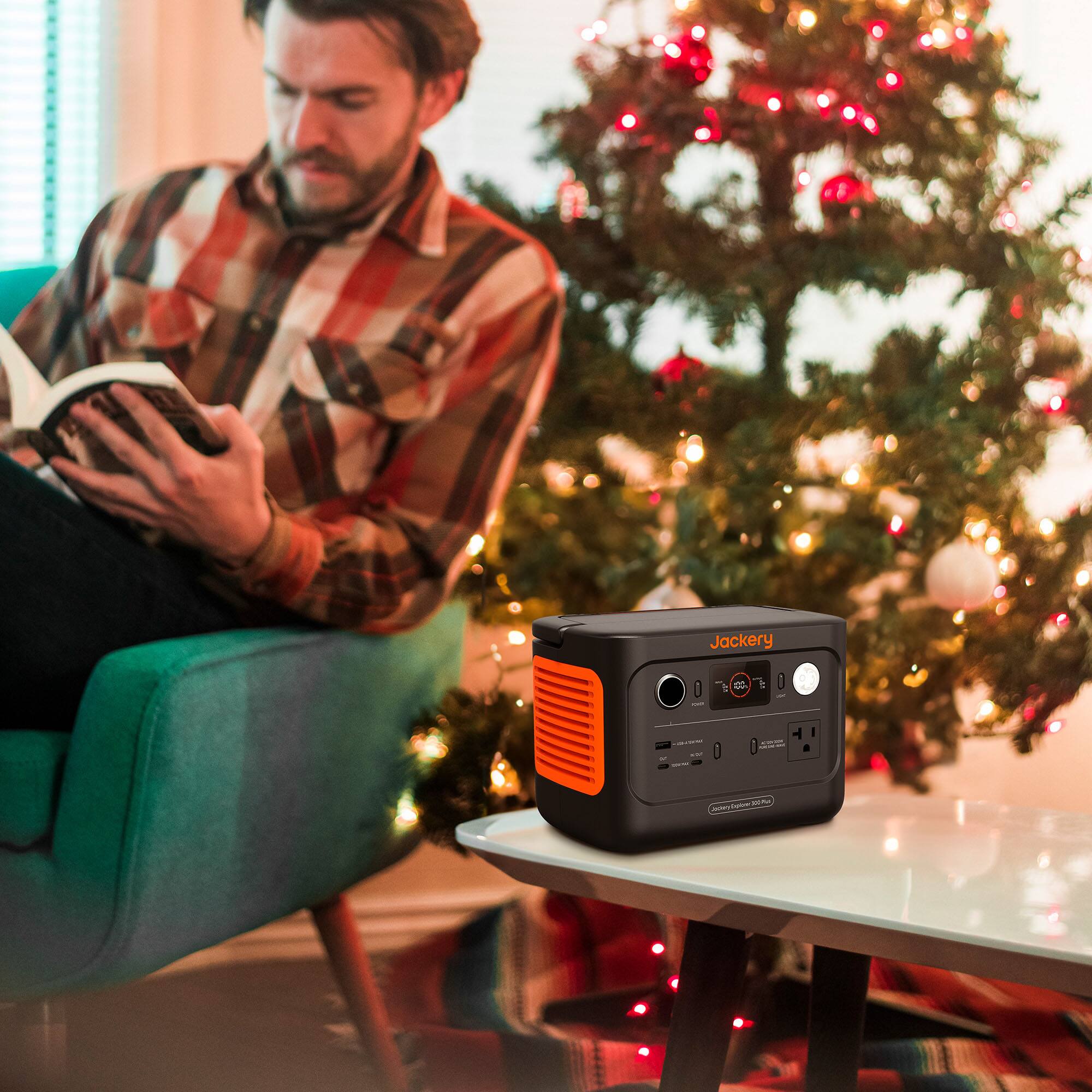 Alt View 15. Jackery - Explorer 300 Plus Portable Power Station - Black.