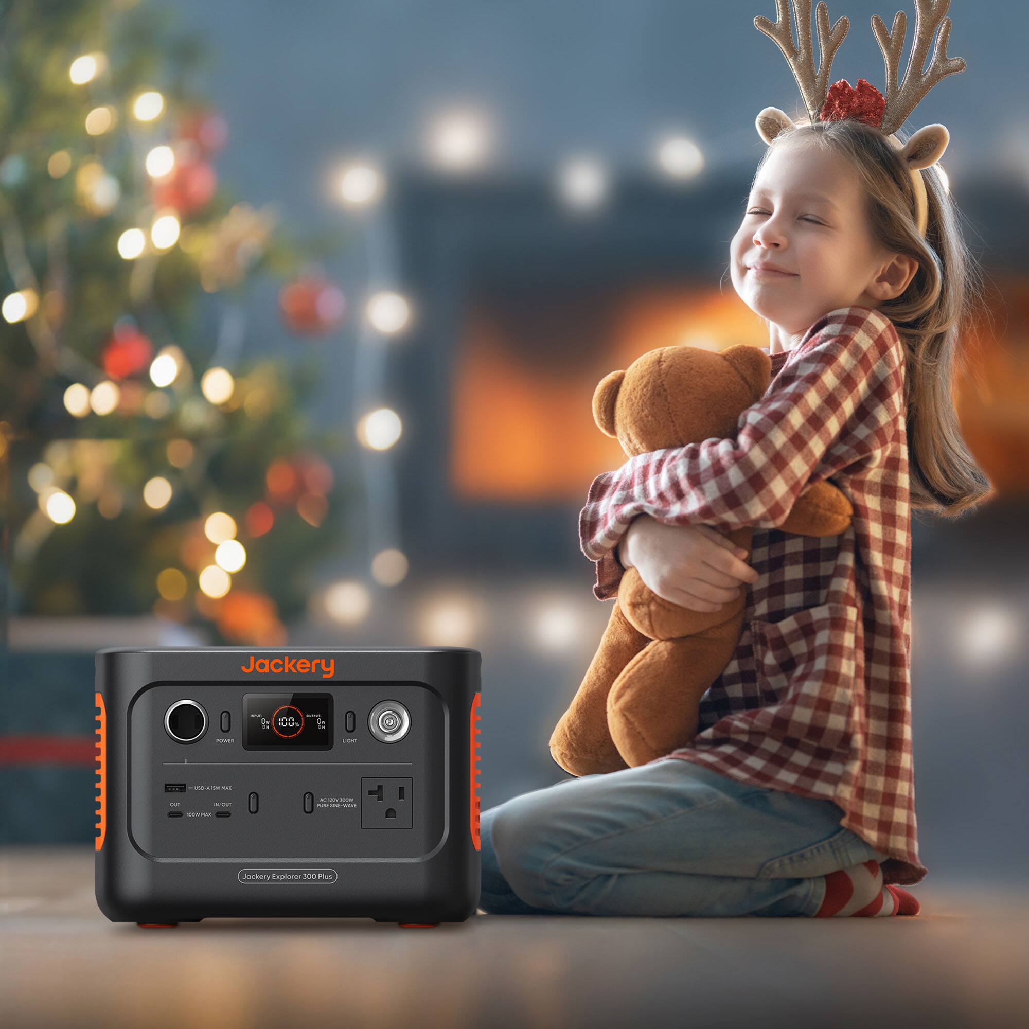 Alt View 12. Jackery - Explorer 300 Plus Portable Power Station - Black.