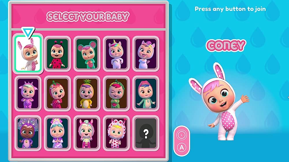 Left. Maximum Games - Cry Babies Magic Tears: The Big Game.