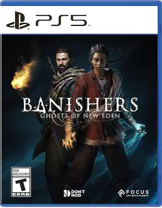 Front. Maximum Games - BANISHERS: Ghosts of New Eden. - T (Teen 13+)