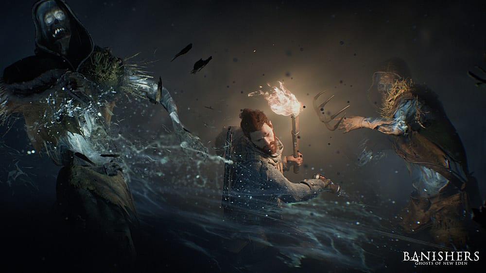 Left. Maximum Games - BANISHERS: Ghosts of New Eden.