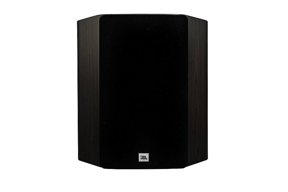 Angle. JBL - Studio 610  5.25" 2-Way Compression Driver On Wall Loud Speaker (Pair) - Dark Wood.