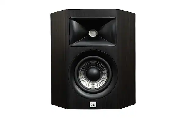 Front. JBL - Studio 610 5.25" 2-Way Compression Driver On Wall Loud Speaker (Pair) - Dark Wood.