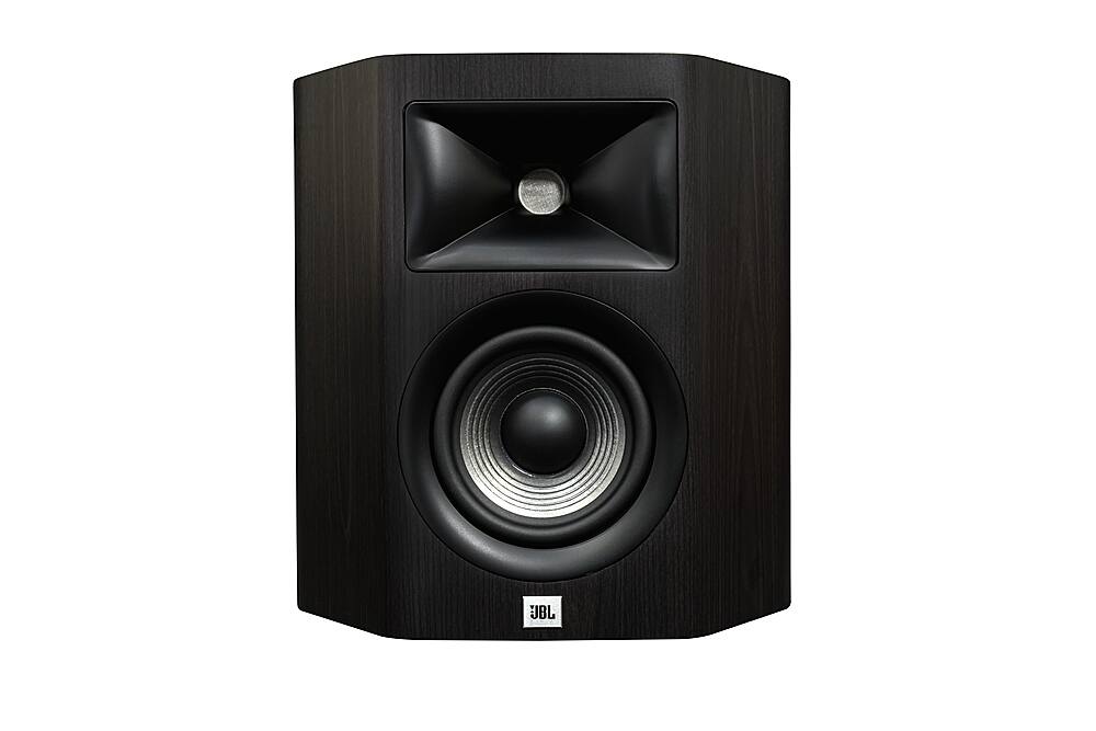 JBL - Studio 610 5.25" 2-Way Compression Driver On Wall Loud Speaker (Pair) - Dark Wood