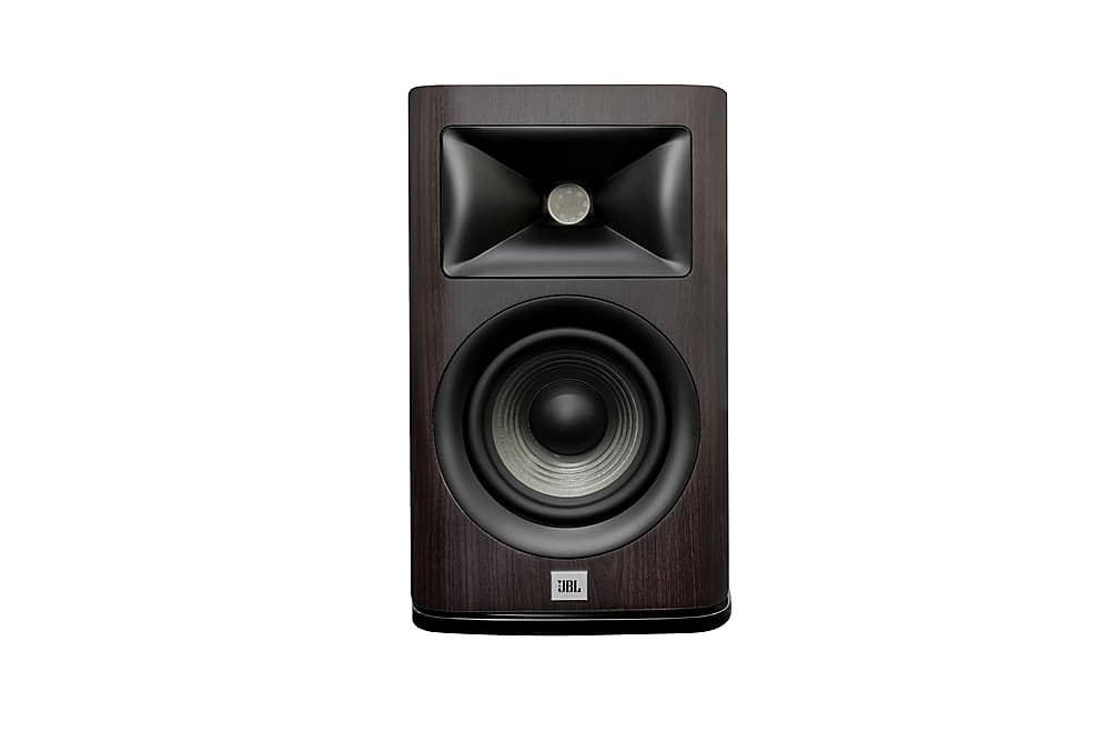 Front. JBL - Studio 620 5.25" 2-Way Compression Driver Bookshelf Loud Speaker (Pair) - Dark Wood.
