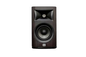 JBL - Studio 620  5.25" 2-Way Compression Driver Bookshelf Loud Speaker (Pair) - Dark Wood - Front_Zoom