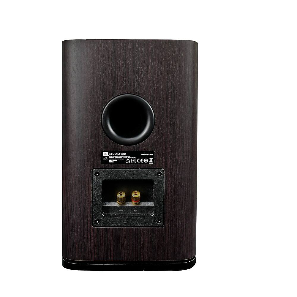 Alt View 11. JBL - Studio 620  5.25" 2-Way Compression Driver Bookshelf Loud Speaker (Pair) - Dark Wood.
