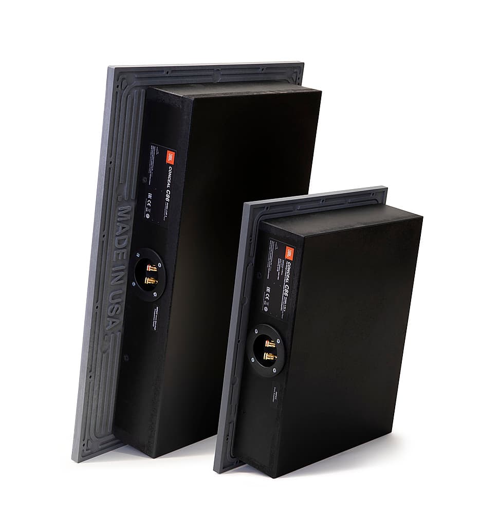 Back. JBL - Conceal C86 8-inch (200mm) Dual Panel, 5-element Invisible Loudspeaker - Gray.