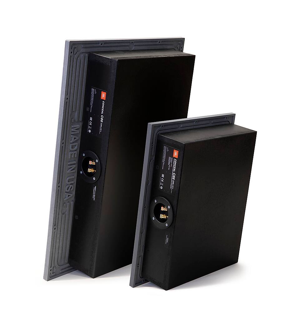 Back. JBL - Conceal C86 8-inch (200mm) Dual Panel, 5-element Invisible Loudspeaker - Gray.