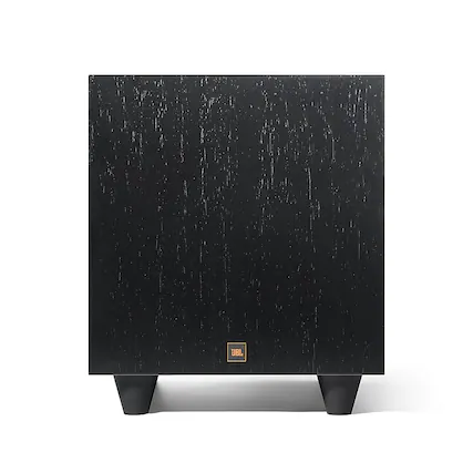 Front. JBL - L10cs 10" 250W Powered Subwoofer - Black Walnut.