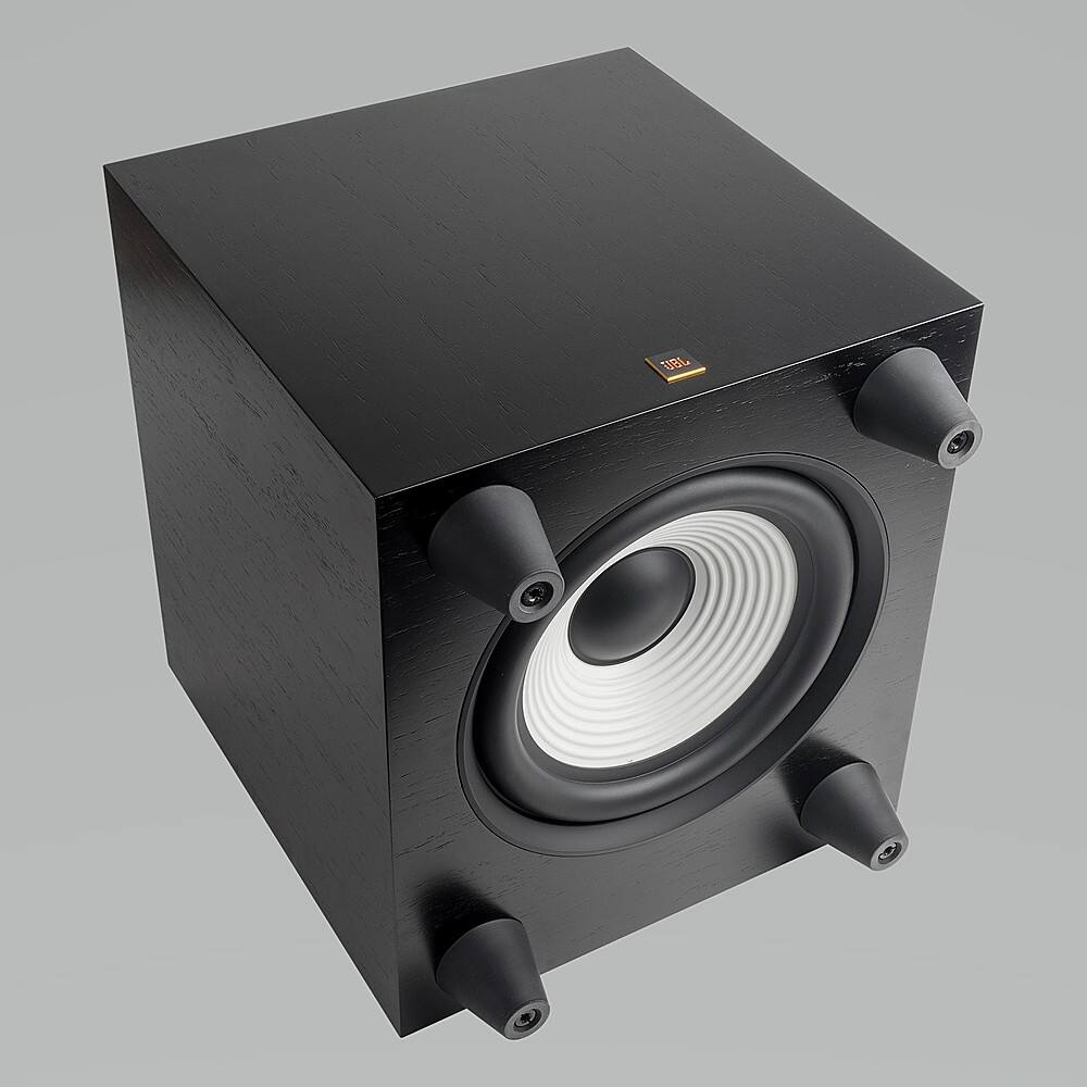 Alt View 11. JBL - L10cs 10" 250W Powered Subwoofer - Black Walnut.