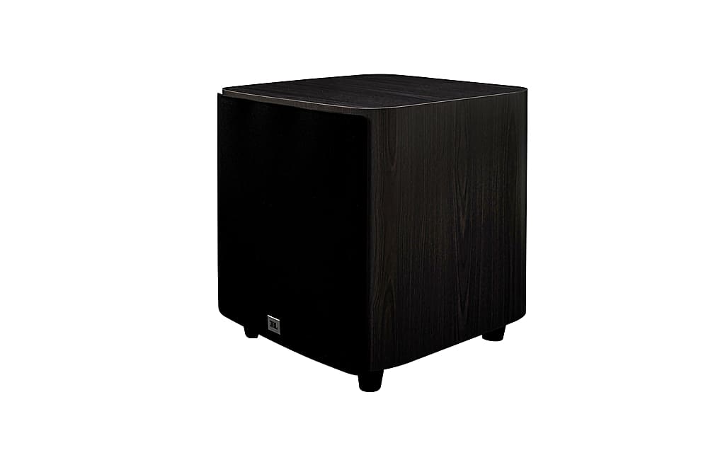 Back. JBL - Studio 650P 10" 1000W Subwoofer - Dark Wood.