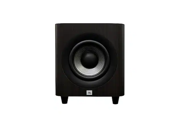 Front. JBL - Studio 650P 10" 1000W Subwoofer - Dark Wood.