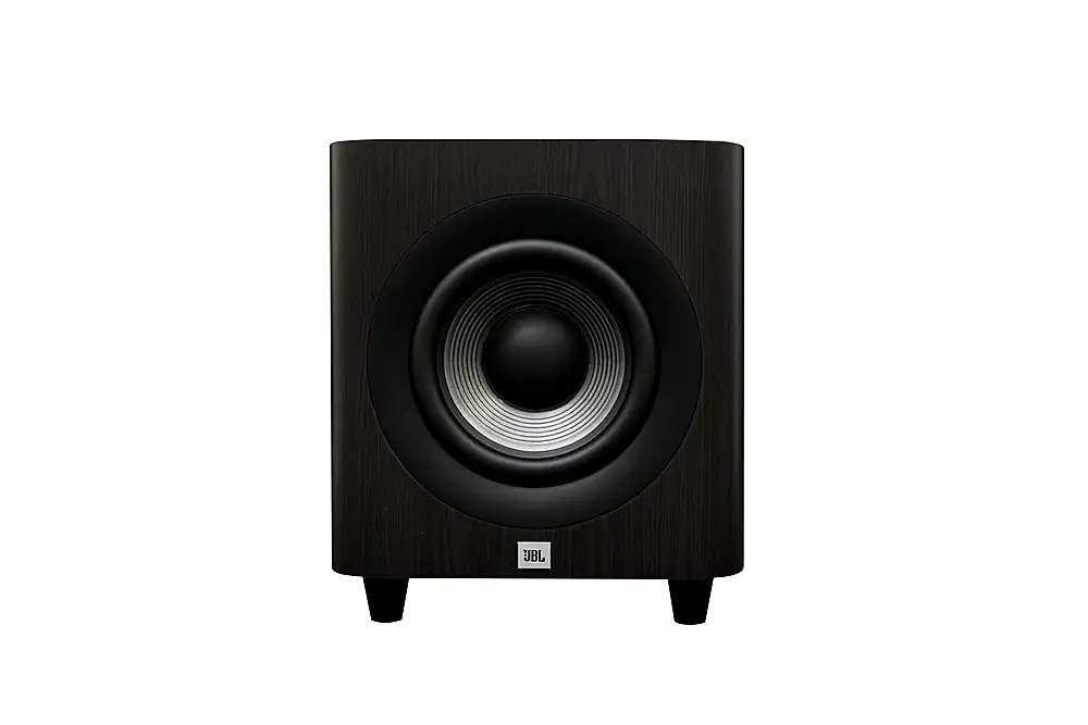 JBL - Studio 650P 10" 1000W Subwoofer - Dark Wood